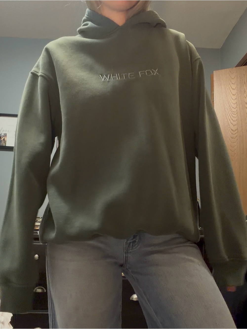 Women’s Olive Green Hoodie Sweater